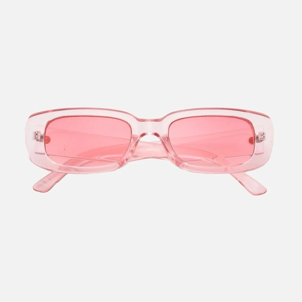 Nordstrom Rectangular Hot Pink Sunglasses OS